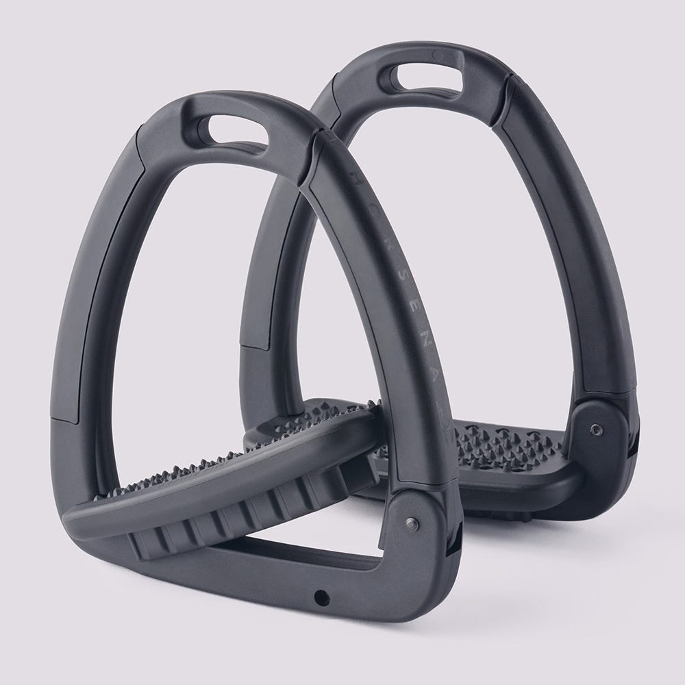 Horsena Swap Stirrups with Double Side Covers and Interchangeable Tread Pad image 1